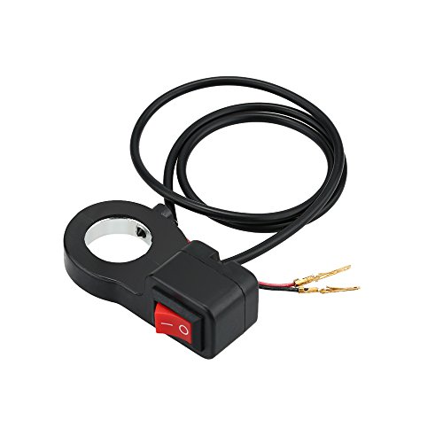 KKmoon Motorcycle 7 / 8 Inch Handlebar Mounting Switch DC 12V for Motorbike Fog Lamp Head Light Electrical System