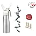 ICO - CC110 - Caf� Cr�me - Siphon Professionnel � Chantilly et Mousses Chaudes / Froids - 0,5 L Siphon + 10 Cartouches