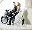 Motorcycle Wedding Figurine