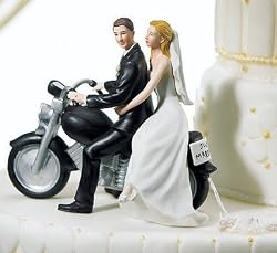 Motorcycle Wedding Figurine