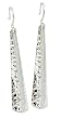 ACOMO Hammered 925 Sterling Silver Dangle Stick Earrings - 2.5" Drop