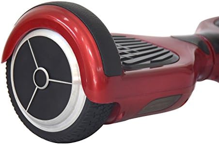 Dual Glider Two Wheel Smart Self Balancing Scooter, Electric Balance Board, Black, Red, Blue, White,gold, Pink, Patterns (Red w Silver Benzi wheel)