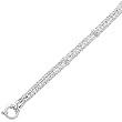 14K White Gold Diamond Accent Bracelet - 7.25 inches
