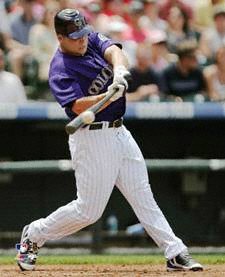Buy Matt Holliday Colorado Rockies Autographed 8x10 Photograph by Mounted Memories
