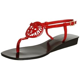 Anne Klein New York Women's Alayshia Sandal,Red,8 M