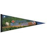 MLB Toronto Blue Jays "Bat and Ball" Premium Quality Pennant 12-by-30 inch
