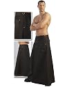 Dark Cyber Gothic Herren Rock bodenlang schwarz