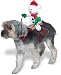 Snowman Rider Pet Costume Medium