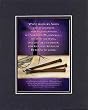 For Lent - What begins in Ashes . . . 8 x 10 Inches Biblical/Religious Verses set in Double Beveled Matting - A Timeless and Priceless Poetry Keepsake Collection