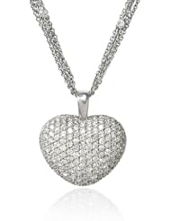 Diamond 18k White Gold Heart Pendant