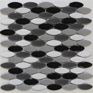 PORCELAIN OVAL MOSAIC TILE