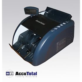 AccuTotal AT-6116e Blue Money Counter with UV IR MG Counterfeit Detection