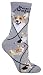 Welsh Corgi Pembroke (Gray) Dog Adult Socks by WHD...