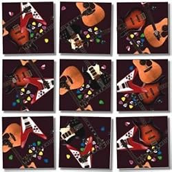 GUITARS SCRAMBLE SQUARES by b.Dazzle