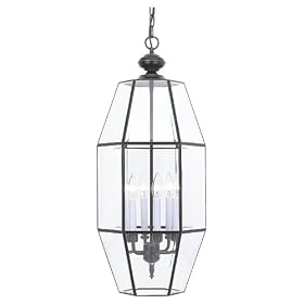 Sea Gull Lighting 6174-782 Six-Light Grandover Hall Foyer Fixture, Clear Beveled Glass,... from Lampshades