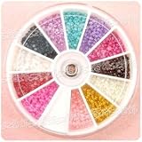 1680 X 2.0mm Nail ART TIP Half Round Baby Pearl Decoration Wheel