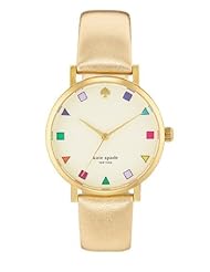 kate spade new york Womens 1YRU0192 Gold Patchwork Metro Watch