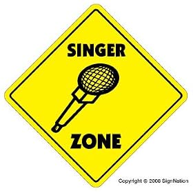 SINGER ZONE - Sign - music artist songwriter lead gift