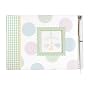 CR Gibson Baby Shower Keepsake and Guest Book, Animal Parade,