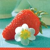 Strawberry Blossom Beverage Napkins