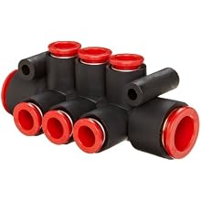 SMC PBT Push-to-Connect Tubing Manifold, Tube OD