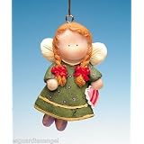 Irish Angel with Heart 3" High Resin Christmas Ornament