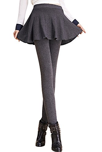 (Goldjapan)ゴールドジャパン 大きいサイズ レディース ウエストゴム入り スカート付き スウェット 10分丈 レギンス レギパン スパッツ ストレッチ タイツ トレンカ パンツ ズボン 長ズボン 伸縮性 伸びる 足長 美脚 カジュアル ヨガウェア ヨガウエア ヨガパンツ ダンス フィットネス goldy-049