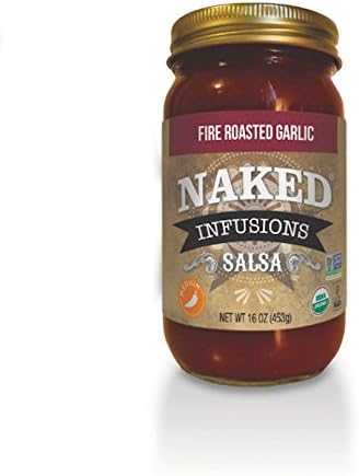 Naked Infusions Organic Garlic, Fire Roasted, 16 Ounce (Pack of 3)