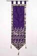 Luxurious Wall Runner with Tab Tops and Tassels - Purple