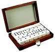 Tournament Size Double 9 Dominoes in leatherette carry case - 55 tiles