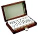Double 9 Domines in leatherette carry case - 55 tiles