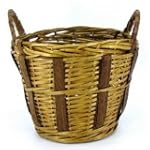 Wicker basket willow seagrass 12x10" med