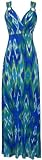 Print Maxi Dress with Wood Rings