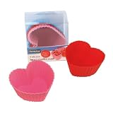 Eddingtons Silicone Heart Muffin Cups, Set of 12