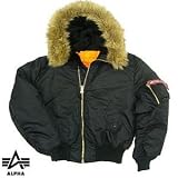 GENUINE MA1 Alpha MA-1 Hooded Flight Jacket
