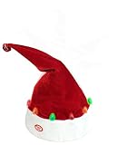 Chantilly Lane 14" Dancing Santa Hat with LED Sings "Jingle Bells" [並行輸入品]