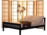Product details for Cottage Futon 80957261129 Lancaster Select Hardwood Queen Size Platform Bed - Black