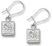 Philadelphia 76ers Sterling Silver Dangle Earrings