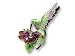 Jewelry : Clearly Charming Amethyst Hummingbird Silver and Enamel Pin by Zarah