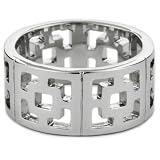 Trina Turk Pierced Brick Silver Ring