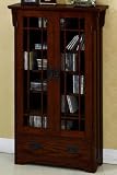 Craftsman Multimedia Cabinet Glass Dr/drawer Macintosh Oak