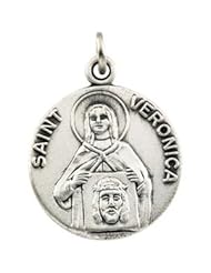 14K Yellow Gold 18.00 mm St. Veronica Medal