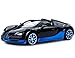 Radio Remote Control 1/14 Bugatti Veyron 16.4 Grand Sport Vitesse Licensed RC Model Car (Black/Blue)