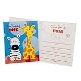 Safari Friends 1st Invitations (8) Party Supplies