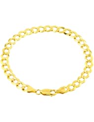 10k Yellow Gold Cuban Bracelet, 8"