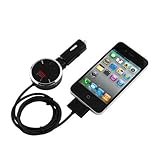 EZOPower LCD Stereo FM Radio Transmitter Charger Car Kit For iPhone 4, 4S, 4G, 3GS 3G / iPod Touch Nano (Made for iPod iPhone / Licensed by Apple)