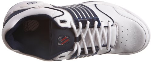 K-Swiss Men's Accomplish Long Sleeve White/Navy Lace Up 01805-109-M 10 UK