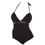 Michael Kors Studded Halter Swimsuit 66852D7