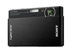 Sony Cybershot DSC-T77 Full HD 1080i, 10.1 MP Digital Camera with 4x Optical Zoom with Super Steady Shot Image Stabilization (Black)