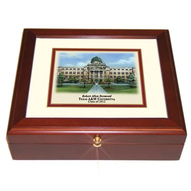 Texas A&M Eglomise Desk Box